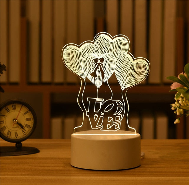 3D Led Night Light Model Toys