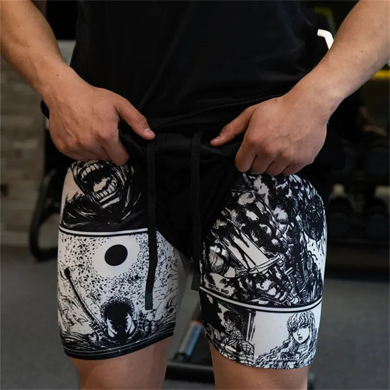 2 in-1 Compression Shorts for Men